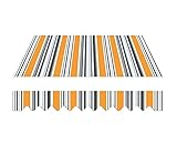 home Trends Markisenstoff Markise mit Volant 4 x 3 m Markisenbespannung...
