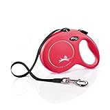 flexi® Classic L Gurt 8 m rot, Roll-Leine für Hunde bis 50 kg
