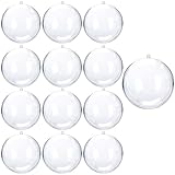 Yevheniy12 PCS Weihnachts Klarer Ornament Ball, Füllbare Weihnachtsschmuck,...