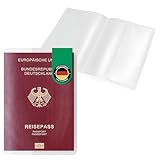 Falkenhorn® Reisepasshülle 1 Stück – transparent, dokumentenecht &...