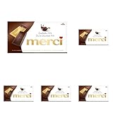 merci Tafelschokolade Edelbitter 72 Prozent – 5 x 100g – Feinste Täfelchen...