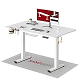 SANODESK Höhenverstellbarer Schreibtisch 110×54 cm – Kompakter Standing Desk...