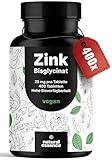 Zink Tabletten hochdosiert 25mg - 400 Tabletten hochdosiert mit Zink-Bisglycinat...
