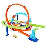 HOT WHEELS Let's Race Netflix - Looping-Zyklon-Challenge - Action-Trackset mit 2...