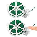 100M Pflanzen Bindedraht Dünn, 2 Roll Garden Twistee Tie with Dispenser and...