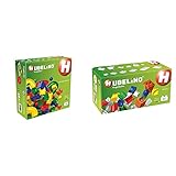 Hubelino 420473 55-teiliges Bahnelemente Set Kugelbahn & 420398 Erweiterung...