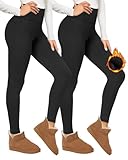 CAMPSNAIL Thermo Leggings Damen Gefütterte im Winter, High Waist Thermohose...