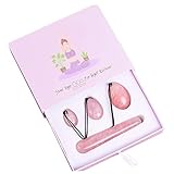 Natürliches Jadestein-Ei Yoni-Eier 3 Stück gebohrte Jade-Eier + 1 Stück...