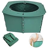 Portable Toilette, Faltbar Toiletteneimer Reisetoilette, Outdoor Toilettenstuhl...