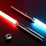 MOZC Laserschwert Kinder, 2-in-1 Lichtschwert mit 15 Farben, Duell Lightsaber...