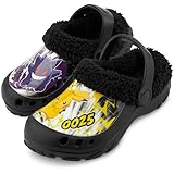 Get Trend Pokemon Clogs Kinder Hausschuhe Jungen, Sherpa Gefüttert, Winter...