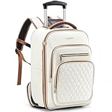 YULEEE Rucksack mit Rollen für Damen - 17 Zoll Trolley Rucksack Wasserabweisend...