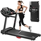 UMAY Laufband Für Zuhause Klappbar 14km/h,Laufbänder 3.0PS/2200W mit...