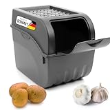 Novaliv Kartoffel Aufbewahrungsbox | groß 9L | ANTHRAZIT GRAU | Zwiebelbox |...