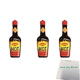 Maggi Hot Würze 3er Pack (3x100ml Flasche) + usy Block