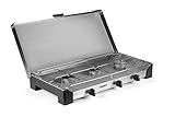Enders® Campingkocher BRISBANE 3 Z, Gaskocher, 3-flammig, aus Edelstahl,...
