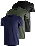 UEEKO UV Schutz Tshirt Herren 3 Pack UPF Sonnenschutz Functional Schwimmen...