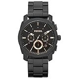 Fossil Machine uhr für Herren, Chronographenwerk mit Edelstahl- oder...