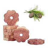 Mikiuly Zedernholz Ringe, Premium Zedernholz Ringe gegen Kleidermotten,...