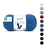 Gründl Wolle Hot Socks uni 100, Sockenwolle / Sockengarn 4-fach 1 Knäuel 100 g...