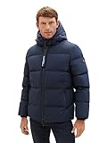 TOM TAILOR Herren 1037350 Recycled Down Puffer-Jacke mit Abnehmbarer Kapuze,...