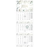3-Monatskalender 2024 Wandkalender mit Datumsschieber [Blattgold] Dez 2023 - Jan...