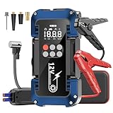 Tyonto Starthilfe Powerbank mit 26800mAh 4000A Spitzenleistung,150PSI...