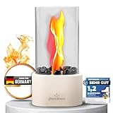 Glanzfeuer Tischfeuer Indoor & Outdoor – Extra Lange Brenndauer –...