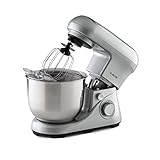 Klarstein Knetmaschine Küchenmaschine zum Backen, 1300W Teigmaschine Klein, 6...
