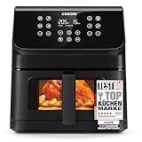 COSORI Airfryer, Heißluftfritteuse 6,2L mit Sichtfenster und Shake Reminder,...