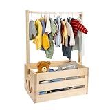 Holzkiste für Babypartys, Babykorb mit Griff Babykorb Holz Geschenkkiste Baby...