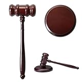 Auktionshammer Set aus Holz, Richterhammer, Hölzerner Auktionshammer,...