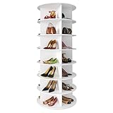 SpaceAid Drehbares Schuhregal mit 7 Ebenen, drehbares Schuhregal, Lazy Susan,...