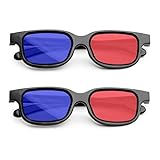 MingZhuInC 3D-Brille, 2 Stücke 3D Brille Rot Blau, Rot Grün Brille Für Filme...