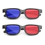 MingZhuInC 3D-Brille, 2 Stücke 3D Brille Rot Blau, Rot Blau Brille Für Filme...