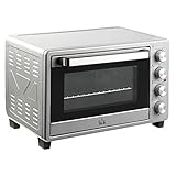 HOMCOM Minibackofen 32L 1600W Elektrischer Mini Ofen mit Schlackenauffangwanne...