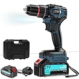 Olubfdh 21V Akku Bohrschrauber, Bürstenlos Akkuschrauber mit 4,0Ah Akku 50Nm...
