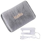 Wärmflasche Elektrisch,Tragbare Elektrische Wärmflasche Mit Weichem...