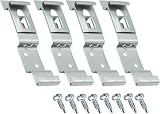 Autodomy 4 Stück Anhänger Kennzeichen Clips 125x25 mm | Universeller...