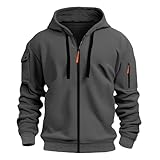 Generisch Hoodie Herren Mit Kapuze Sweatjacke Herren mit Kapuze Zip Hoodie...