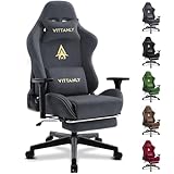 Vittanly Gaming Stuhl, Luxuriöser Wildlederimitat Gaming Chair Bürostuhl,...