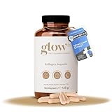 Glow25® Kollagen Kapseln hochdosiert [180 Kapseln] mit Hyaluronsäure und...