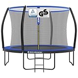 SONGMICS Trampolin 305 cm d, Gartentrampolin für Kinder mit Sicherheitsnetz,...