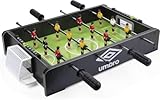Umbro Kickertisch - Tischfußball - mit 12 Spielern - Inkl. 2 Tischkicker Bälle...