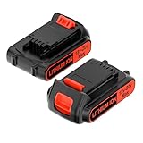 2 Stück 18V Ersatz Akku für Black und Decker BL2018 BL1518 BL2018-XJ BL4018...
