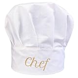 Pet-Jos Chef Kochmütze Unisex Kochmütze aus Baumwolle Küche Hotel Restaurant...