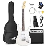 Max GigKit E Gitarre Set, E Guitar, Elektrogitarre mit Verstärker 40 Watt,...