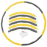 Sport-Tec Hula Hoop Reifen, ø 100 cm, 1,5 kg, inkl. Maßband Power...