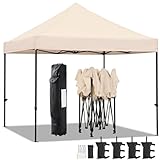 Yaheetech 3x3m Faltpavillon Pop-Up Pavillon, mit Tragetasche Sandsäcken,...