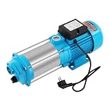 Gartenpumpe 1300W Wasserpumpe 4000L/h 9.8 Bar Rostfreier Stahl Pumpe...